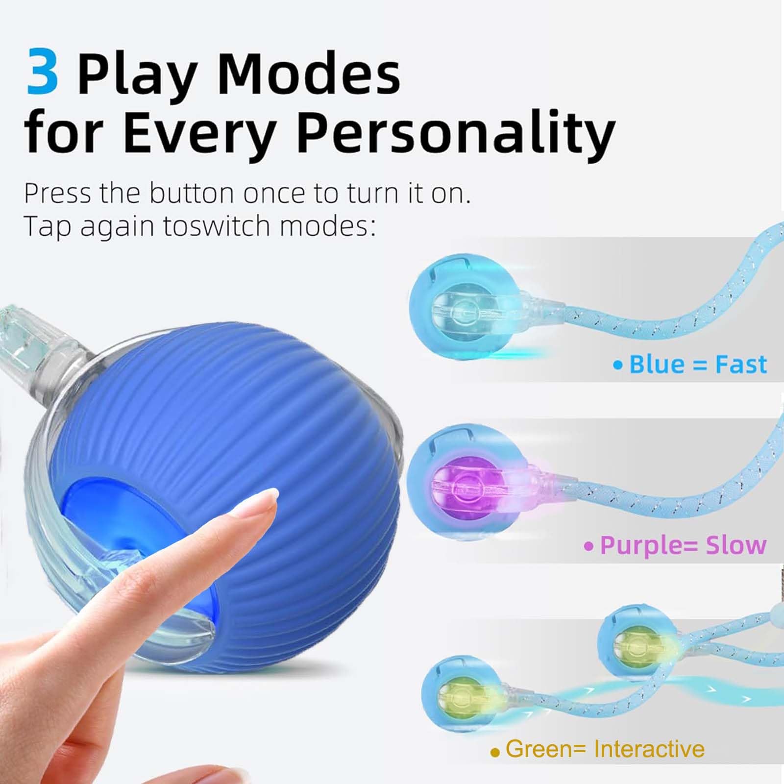 Self-Rolling Interactive Cat Ball