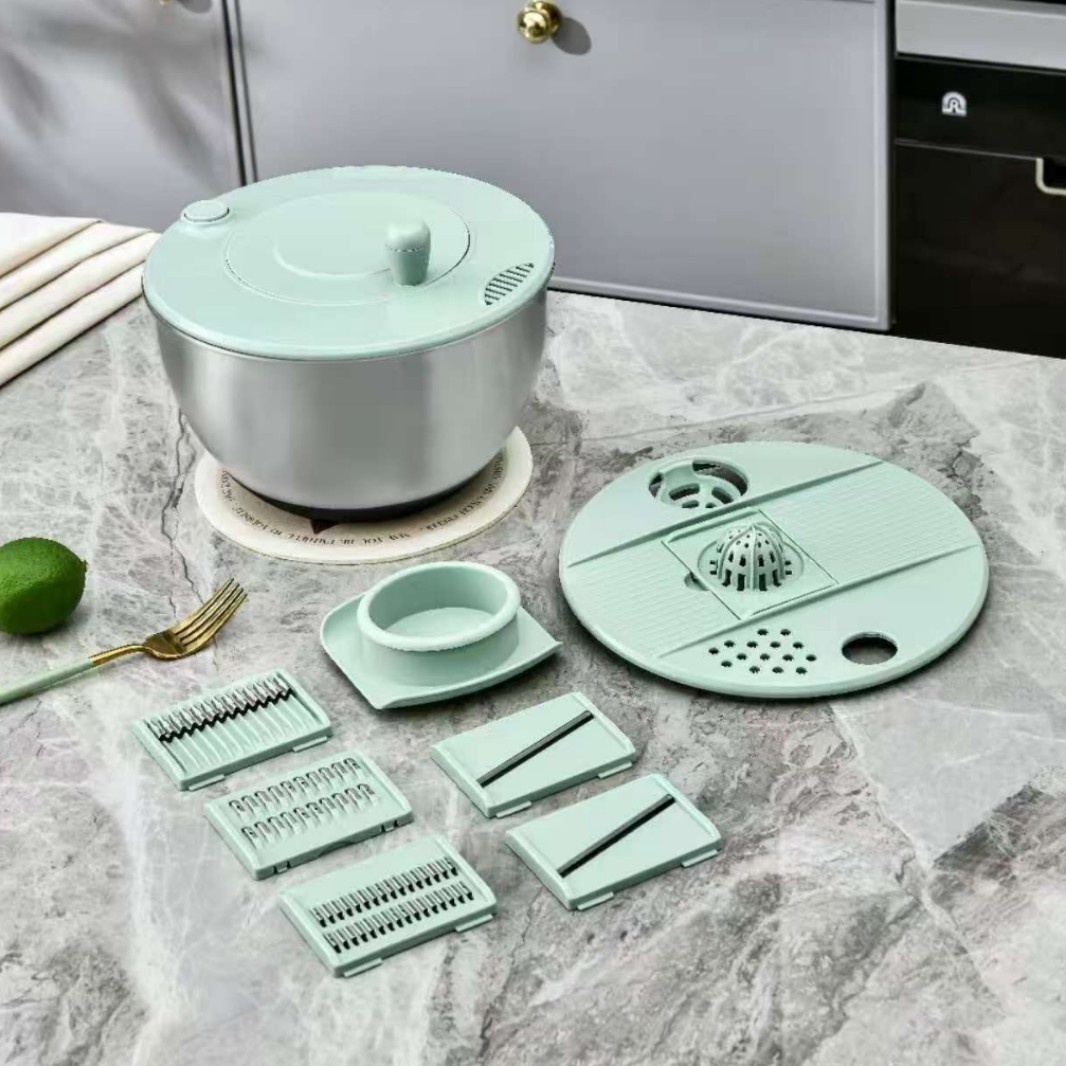 Salad Spinner + Slicer Combo