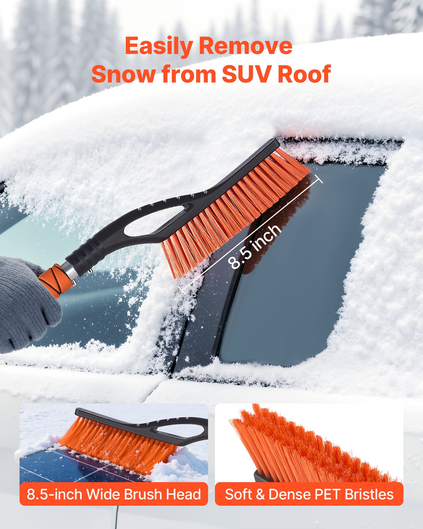 Extendable Snow Brush & Ice Scraper